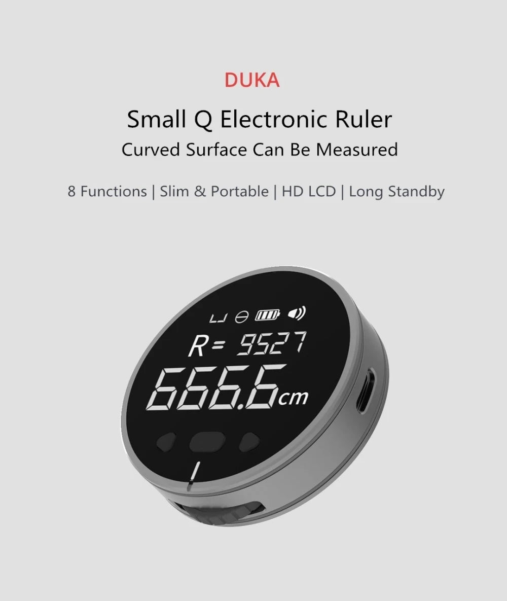 Electric Ruler Distance Meter HD LCD Screen Measure Tools Rechargeable 99M Tape Ruler