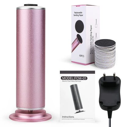 12V Electric Foot Grinder Heel File Grinding Exfoliator Pedicure Machine Feet Care Professional Manicure Salon Tools