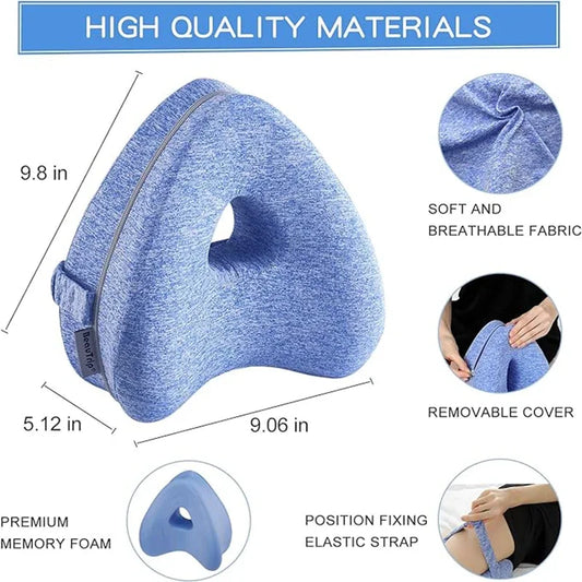 Foam Support Pillow Memory Foam Knee Pillow for Side Sleeper Ergonomic Design Pain Sciatica Hip Back Knees Relief Bedding Home