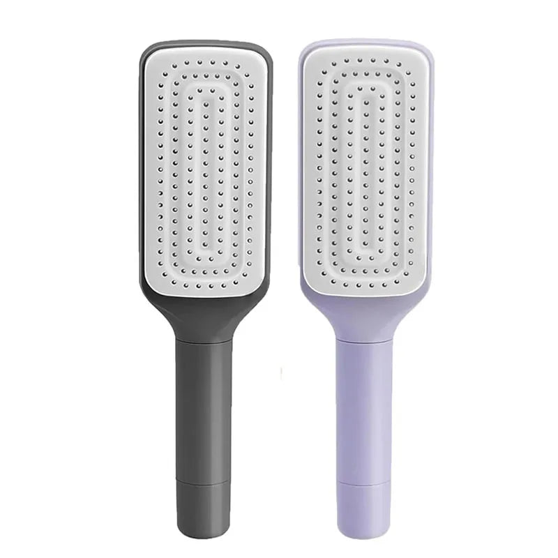 1/2pcs Self-Cleaning Hairbrush Women Hair Brush One-Key Cleaning Hair Loss Airbag Scalp Massage Comb Anti-Static Hairbrush