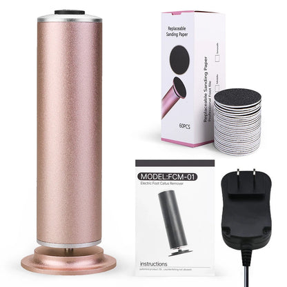 12V Electric Foot Grinder Heel File Grinding Exfoliator Pedicure Machine Feet Care Professional Manicure Salon Tools