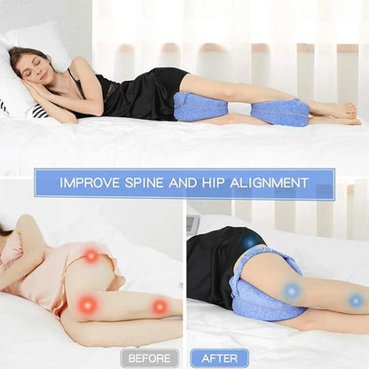 Foam Support Pillow Memory Foam Knee Pillow for Side Sleeper Ergonomic Design Pain Sciatica Hip Back Knees Relief Bedding Home