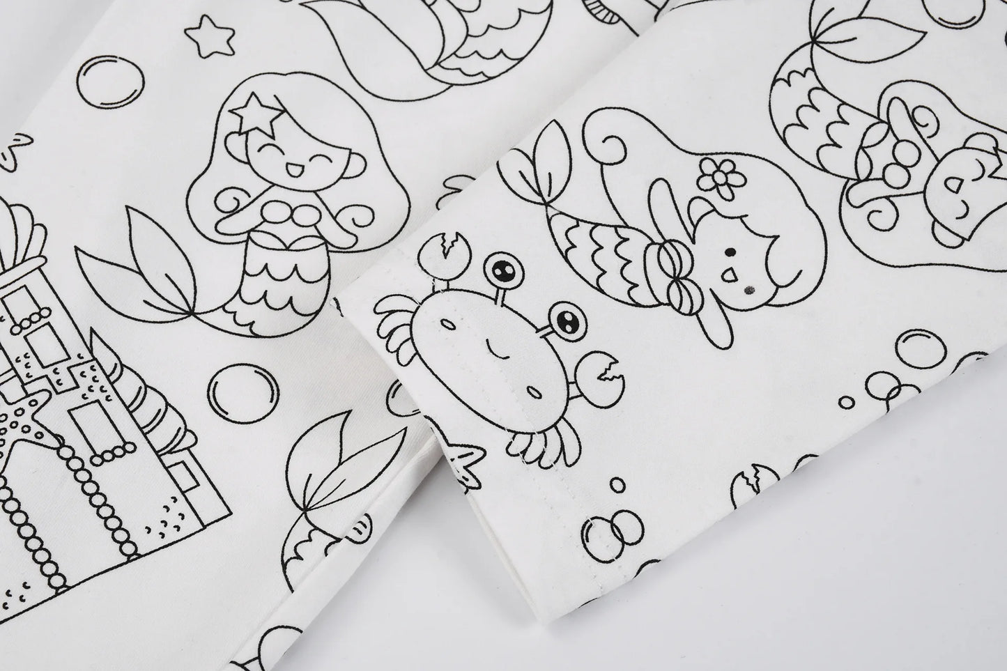 Kids DIY Sketch Colorful Drawing Pajama Set Baby Boys Girls Sketch Coloring Cartoon Freehand Graffiti Sleepwear Child Funny Handicraft Homewear