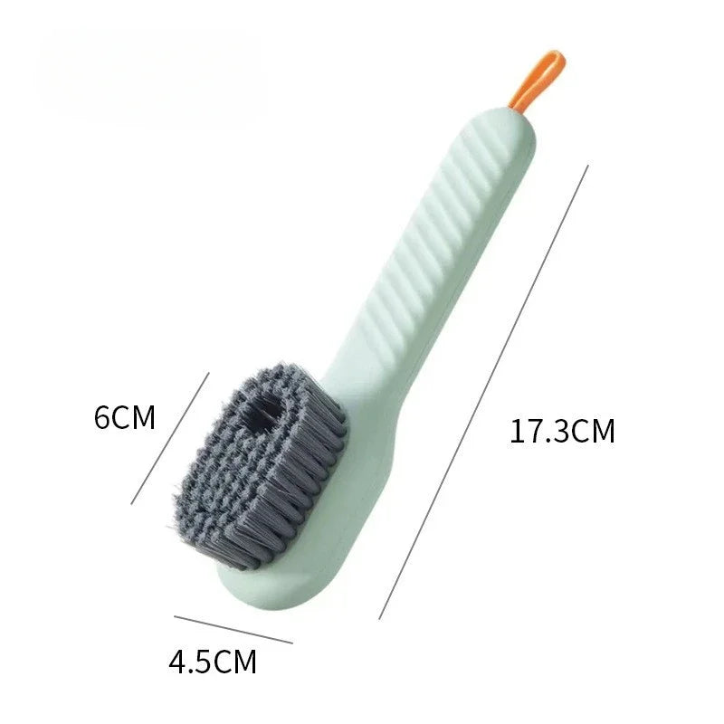2/3PCS Shoe Washing Machine Bag with Liquid Shoe Brush Set Durable Laundry Shoe Bag and Soft Bristle Clean Brush for All Shoes