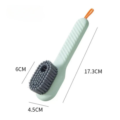 2/3PCS Shoe Washing Machine Bag with Liquid Shoe Brush Set Durable Laundry Shoe Bag and Soft Bristle Clean Brush for All Shoes