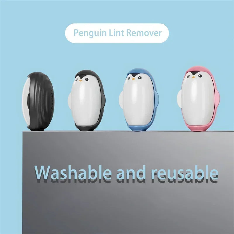 2/1PCS Penguin Lint Remover Reusable Washable Lint Roller Strong Adhesive Hair Sticking Machine Pet Hair Remover Home Clean Tool