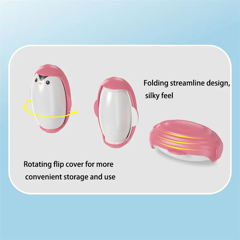 2/1PCS Penguin Lint Remover Reusable Washable Lint Roller Strong Adhesive Hair Sticking Machine Pet Hair Remover Home Clean Tool