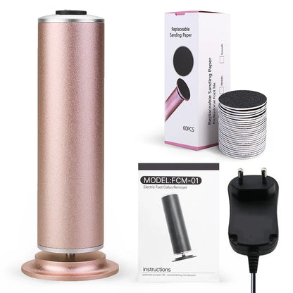 12V Electric Foot Grinder Heel File Grinding Exfoliator Pedicure Machine Feet Care Professional Manicure Salon Tools