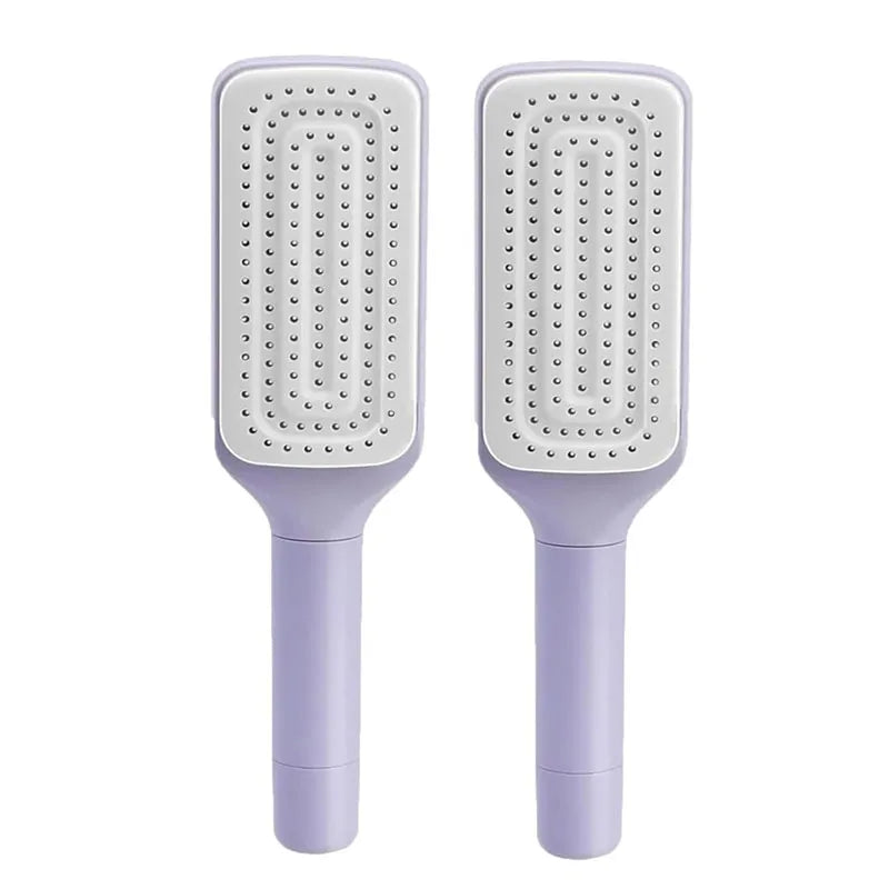 1/2pcs Self-Cleaning Hairbrush Women Hair Brush One-Key Cleaning Hair Loss Airbag Scalp Massage Comb Anti-Static Hairbrush