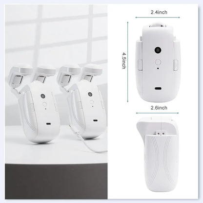 Smart Wifi Curtain Controller with No Installation Required, App Control with Timer And Light Sensor Compatible with Roman Rod