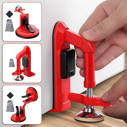 Portable Alarm Door Stopper Suction Cup Door Lock Brace Alarm Type Self-Defense Security Device For Anti Theft