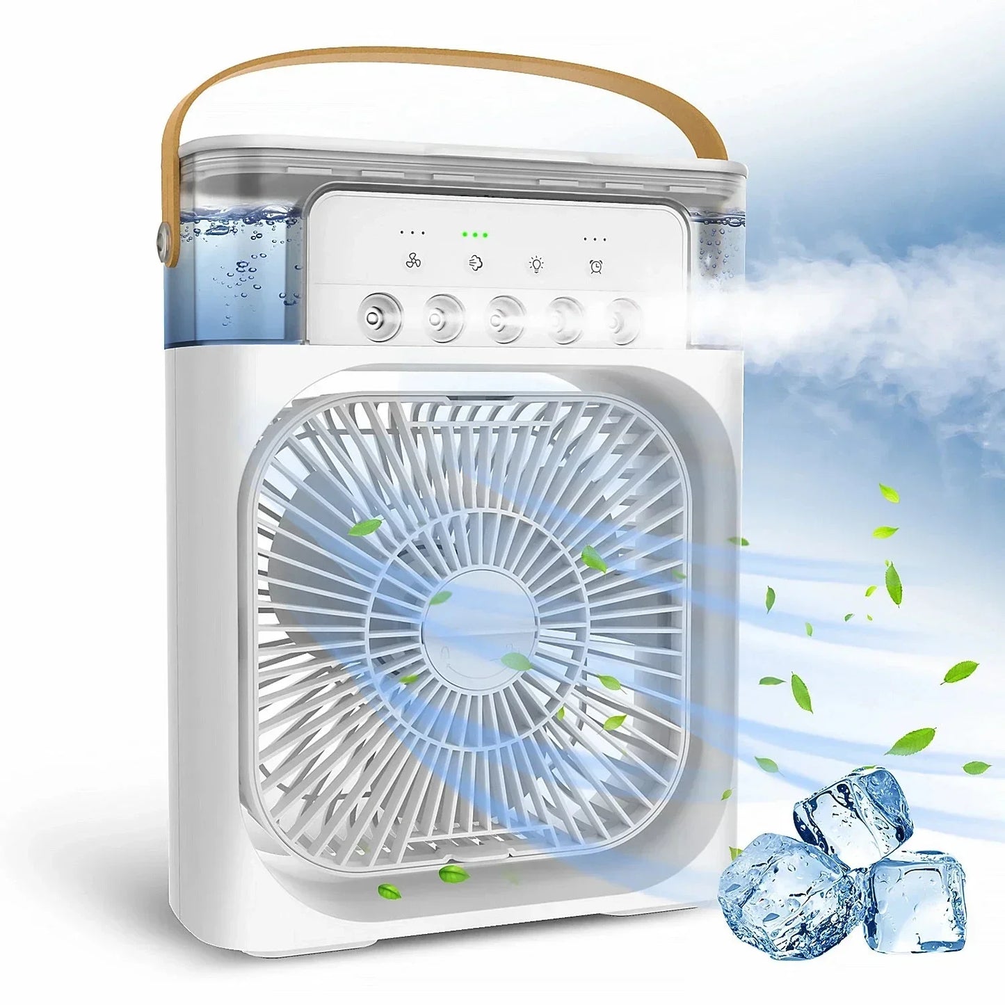 3 In 1 Fan AIr Conditioner Household Small Air Cooler LED Night Light Portable Air Adjustment Fan Office Home Fan New