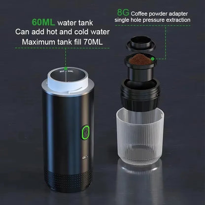 Multifunctional electric espresso machine portable coffee machine capsule coffee machine small wireless heating coffee machine