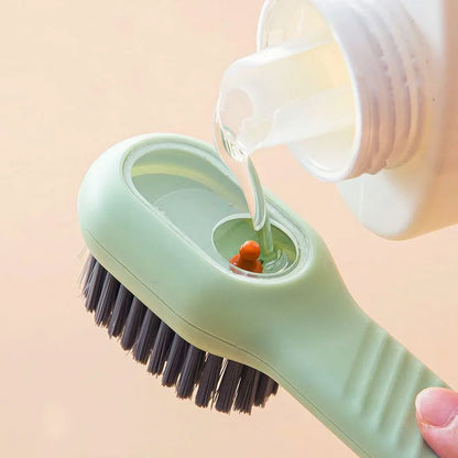 2/3PCS Shoe Washing Machine Bag with Liquid Shoe Brush Set Durable Laundry Shoe Bag and Soft Bristle Clean Brush for All Shoes