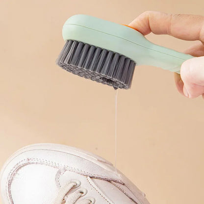 2/3PCS Shoe Washing Machine Bag with Liquid Shoe Brush Set Durable Laundry Shoe Bag and Soft Bristle Clean Brush for All Shoes