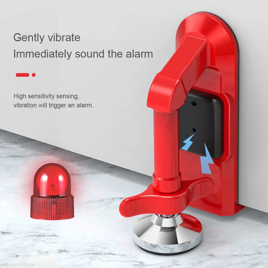 Portable Alarm Door Stopper Suction Cup Door Lock Brace Alarm Type Self-Defense Security Device For Anti Theft