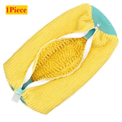 2/3PCS Shoe Washing Machine Bag with Liquid Shoe Brush Set Durable Laundry Shoe Bag and Soft Bristle Clean Brush for All Shoes