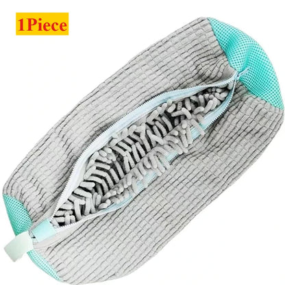 2/3PCS Shoe Washing Machine Bag with Liquid Shoe Brush Set Durable Laundry Shoe Bag and Soft Bristle Clean Brush for All Shoes